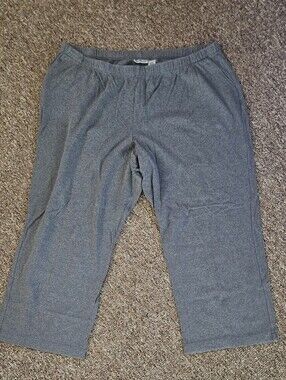 croft & barrow Gray Elastic-Waist Sweatpants